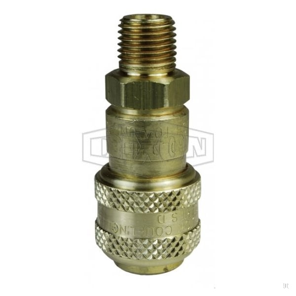 Dixon DF Series Industrial Automatic Male Quick Disconnect Pneumatic Coupler, 1/4-19 Nominal, 300 psi Pres 2DBM2-B - main